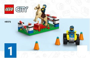 Használati útmutató Lego set 60372 City Rendőrségi tréning akadémia
