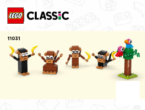 Handleiding Lego set 11031 Classic Creatief spelen met apen