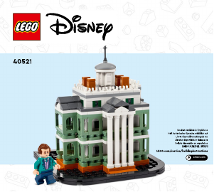 Vadovas Lego set 40521 Disney Maži Disney vaiduoklių rūmai