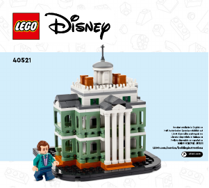 Návod Lego set 40521 Disney Miniatúrne strašidelné sídlo od Disneyho