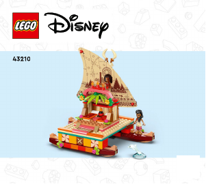 Vadovas Lego set 43210 Disney Princess Moanos kelvedė valtis