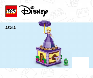 Vadovas Lego set 43214 Disney Princess Besisukanti Auksaplaukė