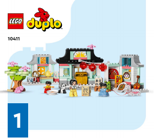 Vadovas Lego set 10411 Duplo Sužinokite apie kinų kultūrą