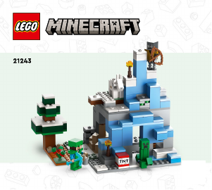 Manuál Lego set 21243 Minecraft Ledové hory