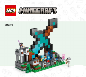 Manual de uso Lego set 21244 Minecraft La Fortificación-Espada
