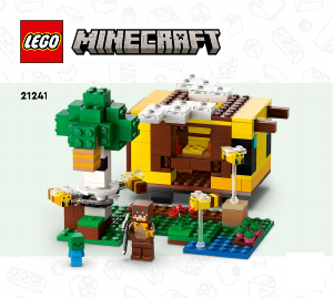 Rokasgrāmata Lego set 21241 Minecraft Bišu namiņš