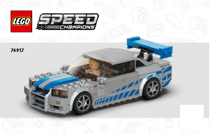 Használati útmutató Lego set 76917 Speed Champions 2 Fast 2 Furious Nissan Skyline GT-R (R34)