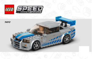 Manual Lego set 76917 Speed Champions 2 Fast 2 Furious Nissan Skyline GT-R