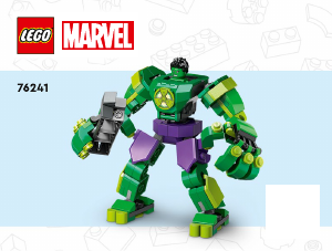 Manual Lego set 76241 Super Heroes Hulk mech armor