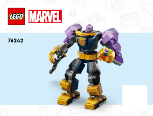 Manual Lego set 76242 Super Heroes Armura de robot a lui Thanos