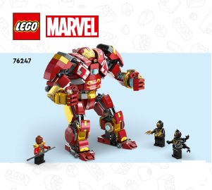 Manual Lego set 76247 Super Heroes O Hulkbuster: A Batalha de Wakanda