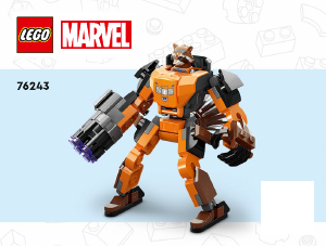 Manual Lego set 76243 Super Heroes Rocket mech armor