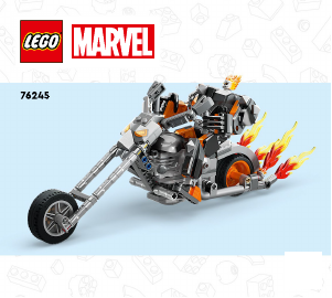 Manual Lego set 76245 Super Heroes Ghost Rider mech & bike