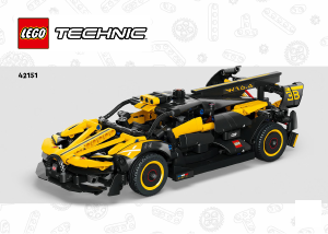 Handleiding Lego set 42151 Technic Bugatti Bolide