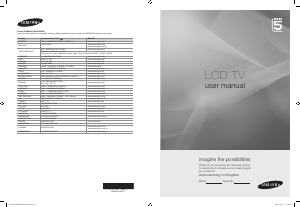 Manual de uso Samsung LE46B553M3P Televisor de LCD