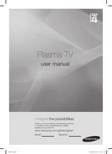 Manual Samsung PS50A450P1D Plasma Television