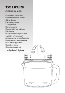 Manual Taurus Citrus Glass Espremedor de citrinos