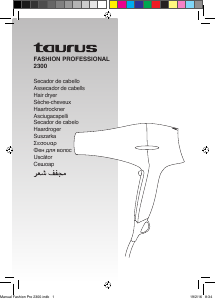 Manual Taurus Fashion Professional 2300 Uscător de păr