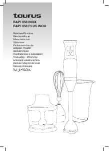 Manual de uso Taurus Bapi 850 Plus Inox Batidora de mano