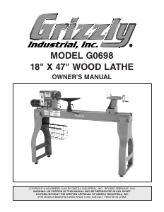 Handleiding Grizzly G0698 Draaibank