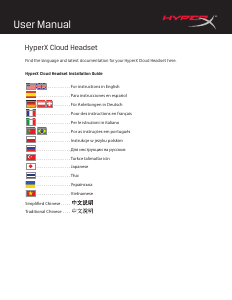 Hướng dẫn sử dụng HyperX Cloud Bộ tai nghe