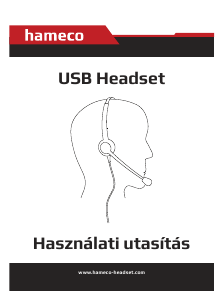 Használati útmutató Hameco HS-1020D-USB Mikrofonos fejhallgató