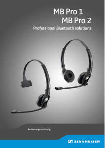 Bedienungsanleitung Sennheiser MB Pro 2 Headset