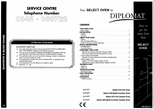 Manual Diplomat Select 910 Oven