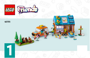 Käyttöohje Lego set 41735 Friends Siirrettävä minitalo