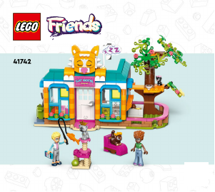 Manual Lego set 41742 Friends Hotel para Gatos