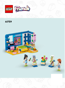 Käyttöohje Lego set 41739 Friends Liannin huone