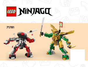 Handleiding Lego set 71781 Ninjago Lloyd's Mech Battle EVO
