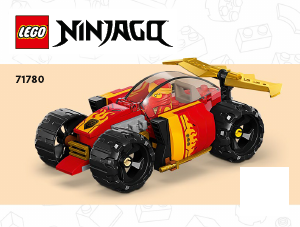 Brugsanvisning Lego set 71780 Ninjago Kais ninja-racerbil EVO