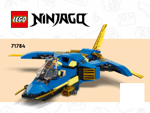 Használati útmutató Lego set 71784 Ninjago Jay EVO villám repülője