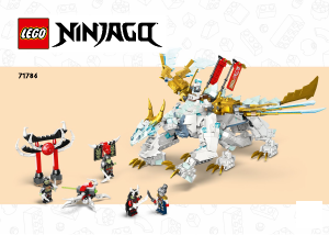 Vadovas Lego set 71786 Ninjago Zane ledo drakono būtybė