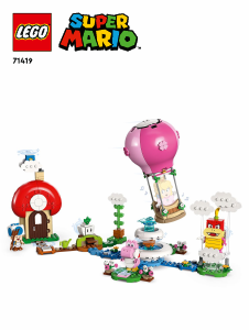 Manual Lego set 71419 Super Mario Peachs garden balloon ride expansion set