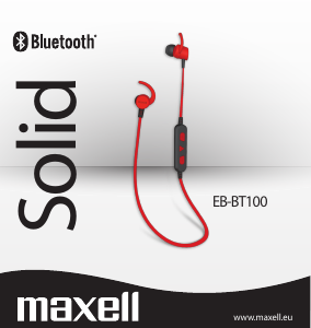 Manual Maxell EB-BT100 Auscultador
