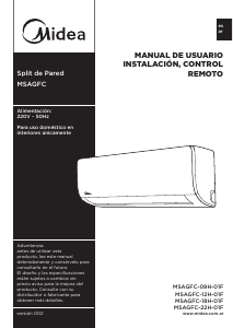 Manual de uso Midea MSAGFC-18H-01F Aire acondicionado