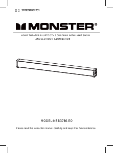 Manual Monster MSB3786 Home Theater System
