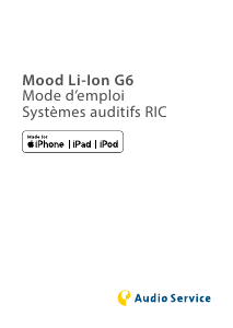 Mode d’emploi Audio Service Mood Li-Ion G6 Aide auditive