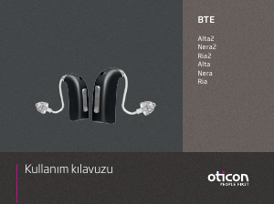 Kullanım kılavuzu Oticon Ria İşitme cihazı
