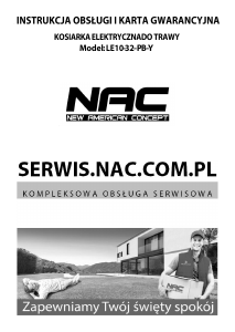 Instrukcja NAC LE10-32-PB-Y Kosiarka