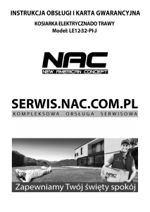Instrukcja NAC LE12-32-PI-J Kosiarka