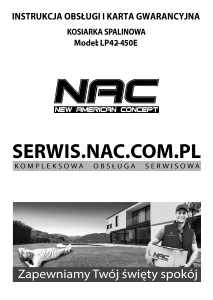 Instrukcja NAC LP42-450E Kosiarka