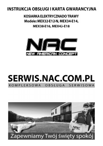 Instrukcja NAC MEX32-E12-N Kosiarka