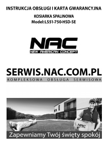 Instrukcja NAC LS51-750-HSD-SE Kosiarka