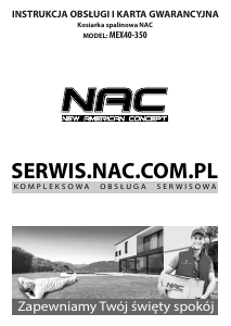 Instrukcja NAC MEX40-350 Kosiarka
