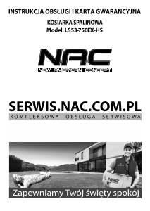 Instrukcja NAC LS53-750EX-HS Kosiarka