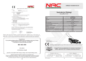 Instrukcja NAC LS50-EA190-HS Kosiarka