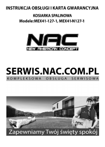 Instrukcja NAC MEX41-N127-1 Kosiarka